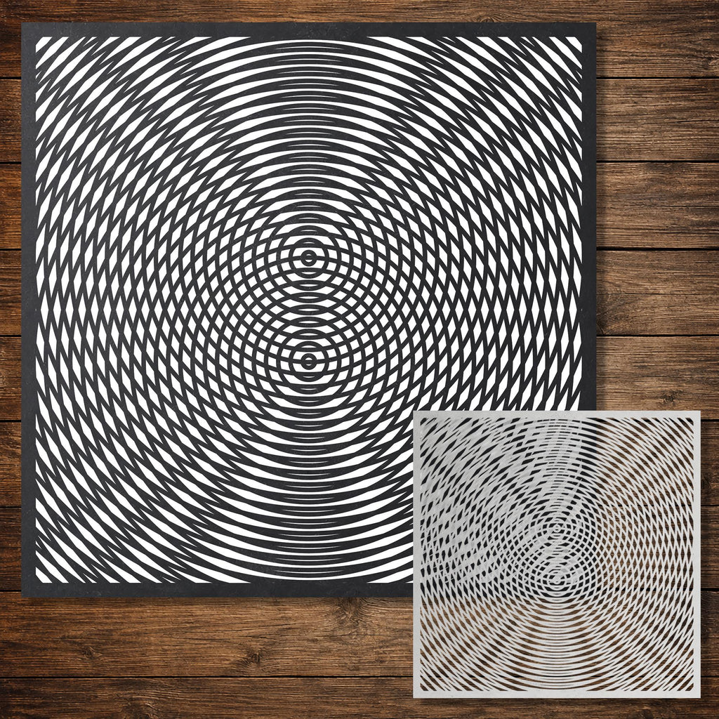 Moiré Pattern Mylar reusable Mylar stencil