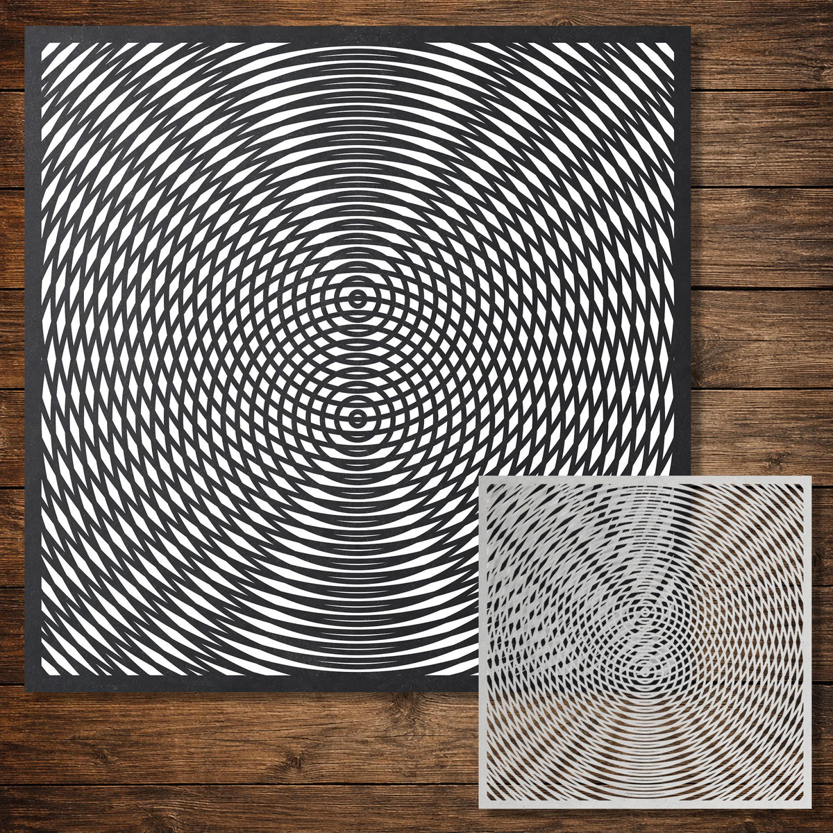 Moiré Pattern Mylar reusable Mylar stencil