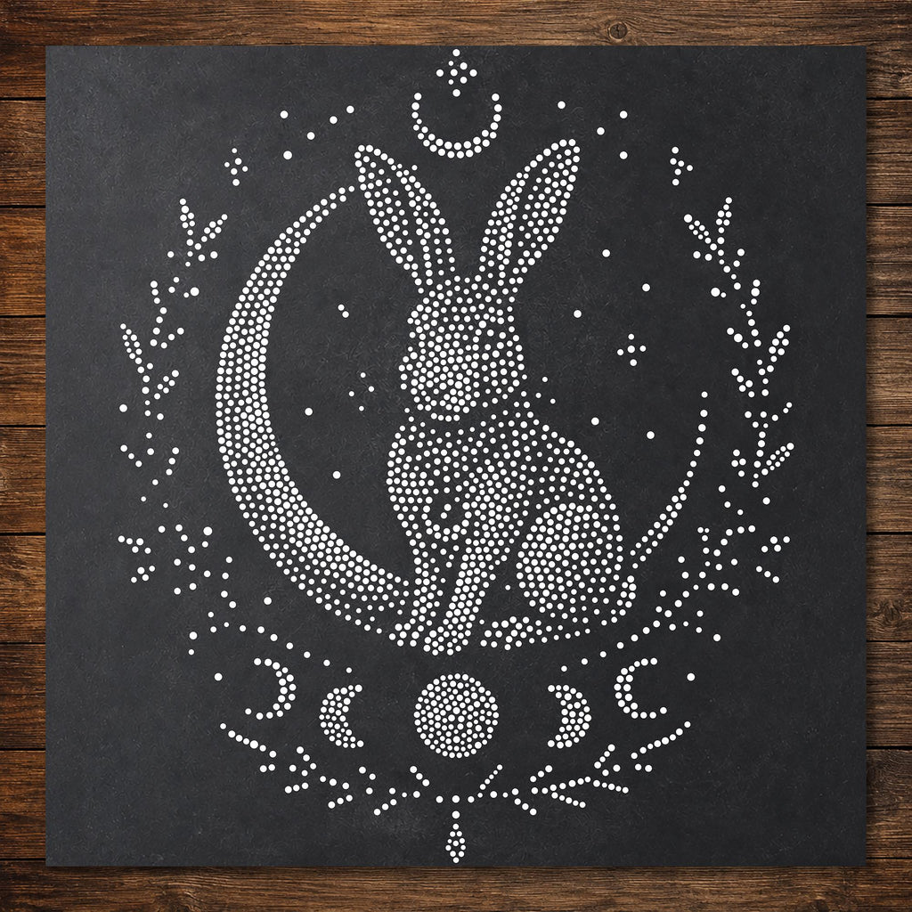 Mystical Hare reusable Mylar stencil
