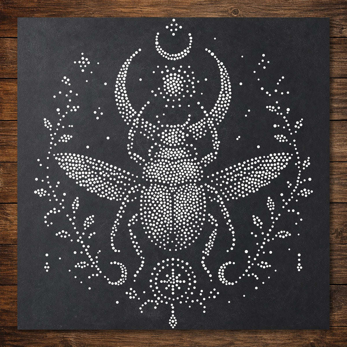 Scarab Beetle reusable Mylar stencil