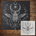 Scarab Beetle reusable Mylar stencil