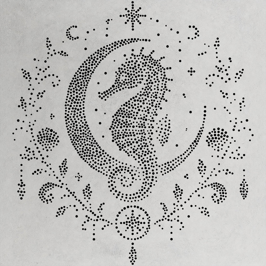 Celestial Seahorse reusable Mylar stencil