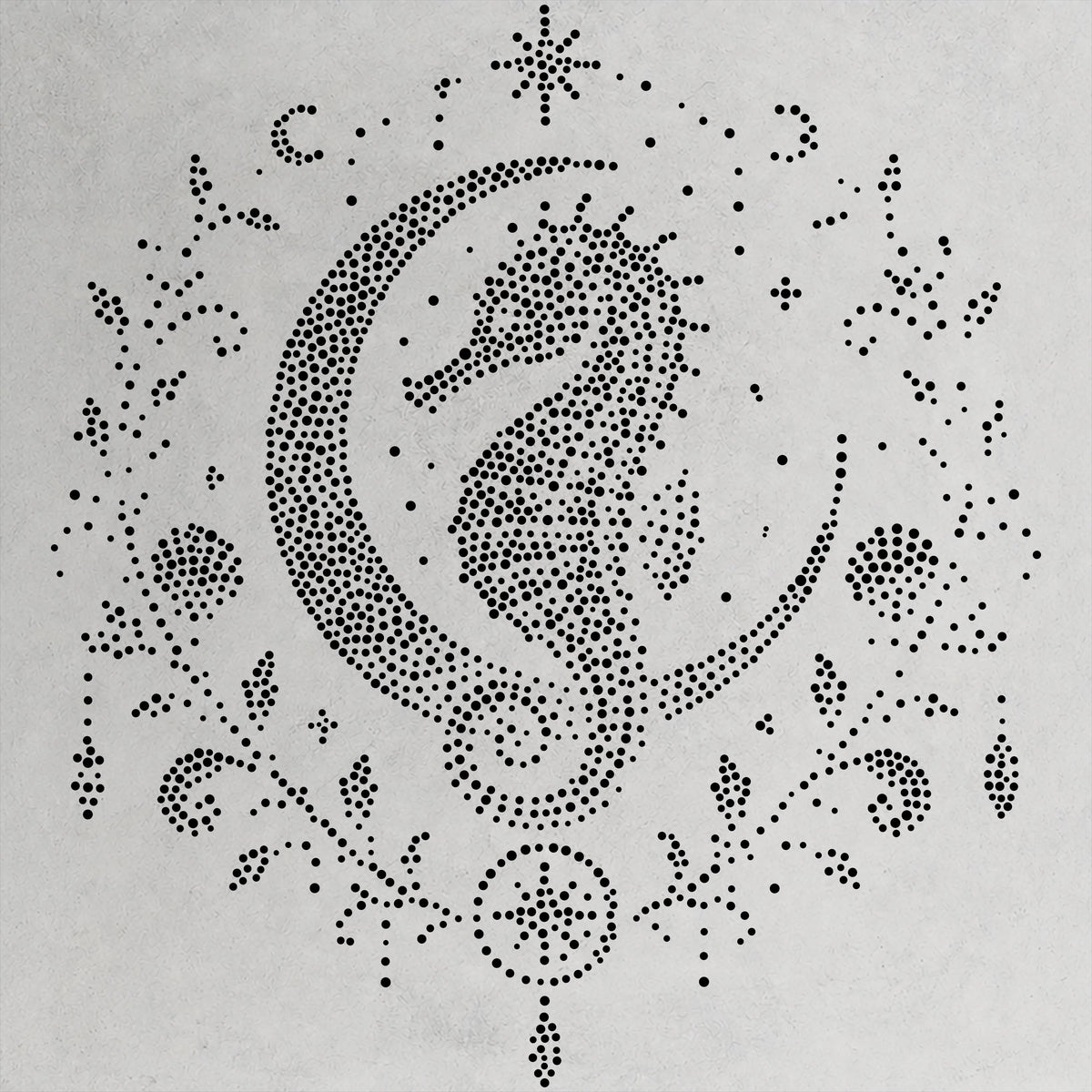Celestial Seahorse reusable Mylar stencil