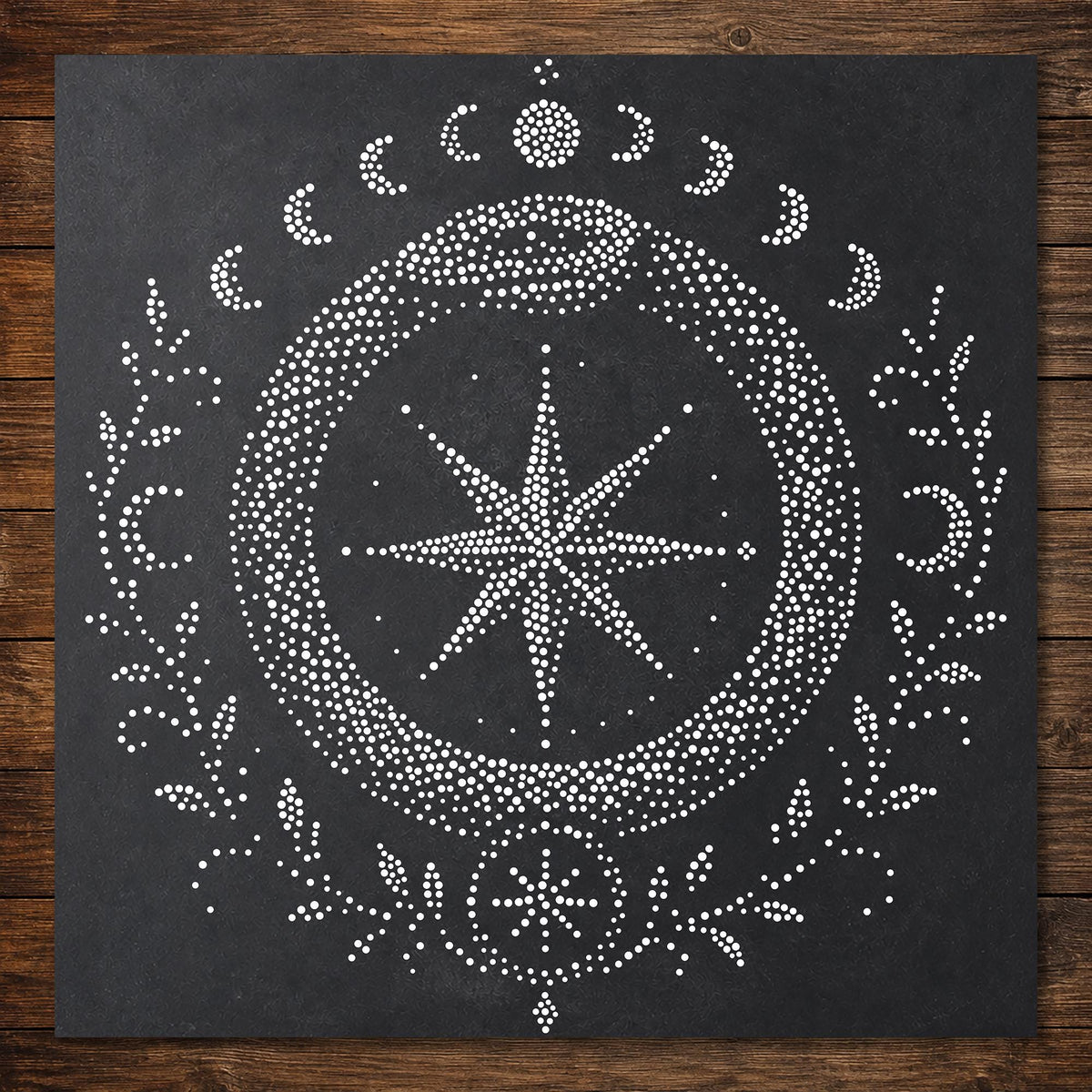 Celestial Ouroboros reusable Mylar stencil