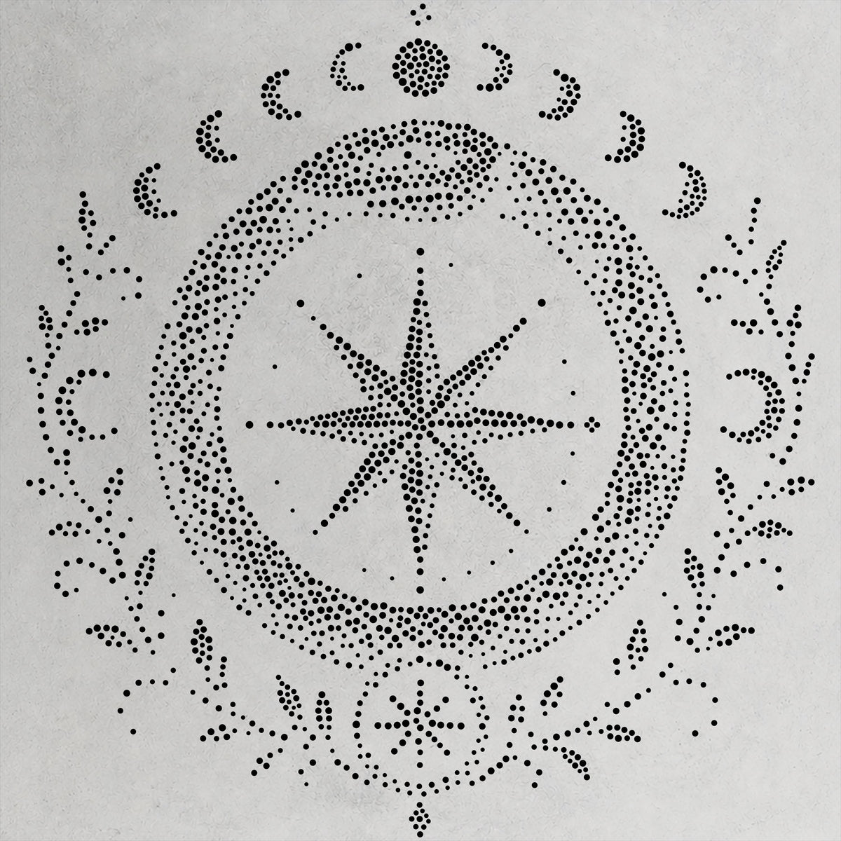 Celestial Ouroboros reusable Mylar stencil
