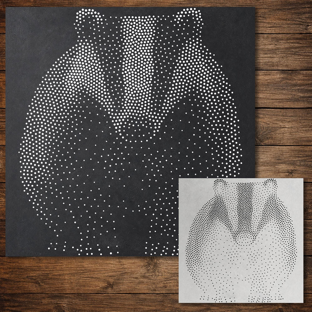 Realistic Badger reusable Mylar stencil