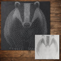 Realistic Badger reusable Mylar stencil