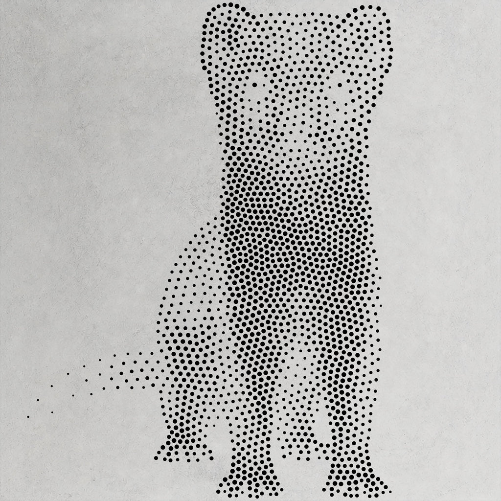 Realistic Stoat reusable Mylar stencil