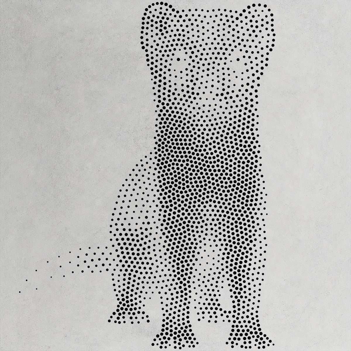 Realistic Stoat reusable Mylar stencil