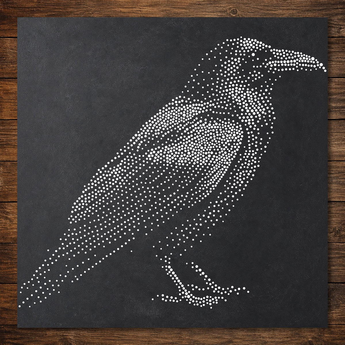 Realistic Raven reusable Mylar stencil