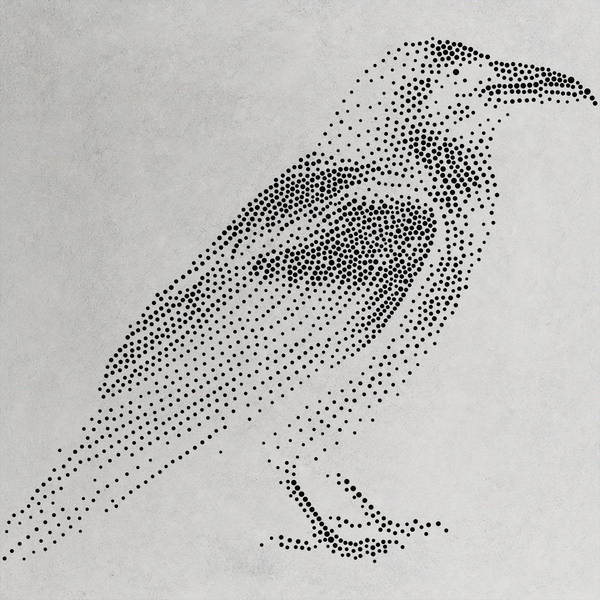 Realistic Raven reusable Mylar stencil