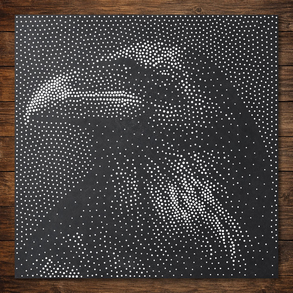 Raven reusable Mylar stencil