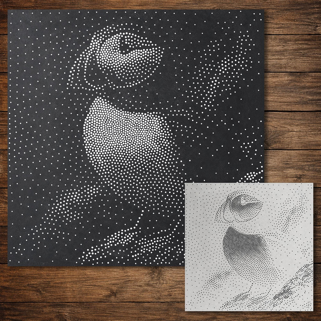 Puffin reusable Mylar stencil