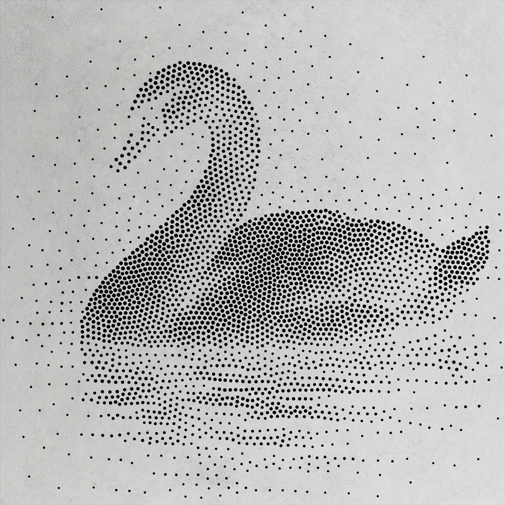 Swan reusable Mylar stencil