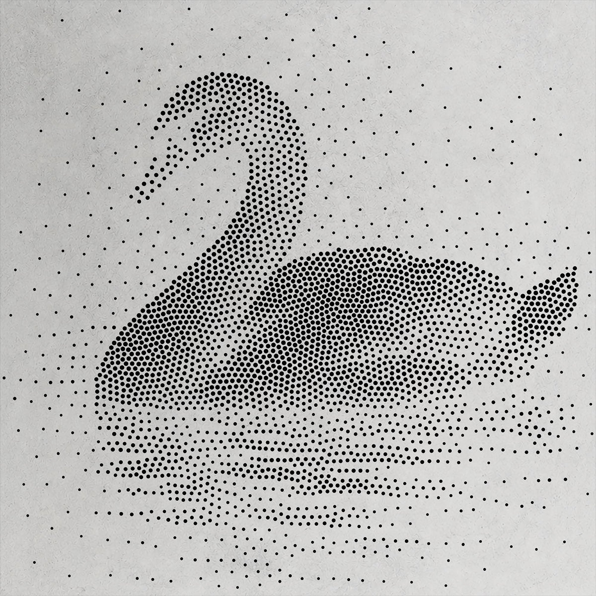 Swan reusable Mylar stencil
