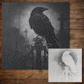 Raven on Church Gate reusable Mylar stencil