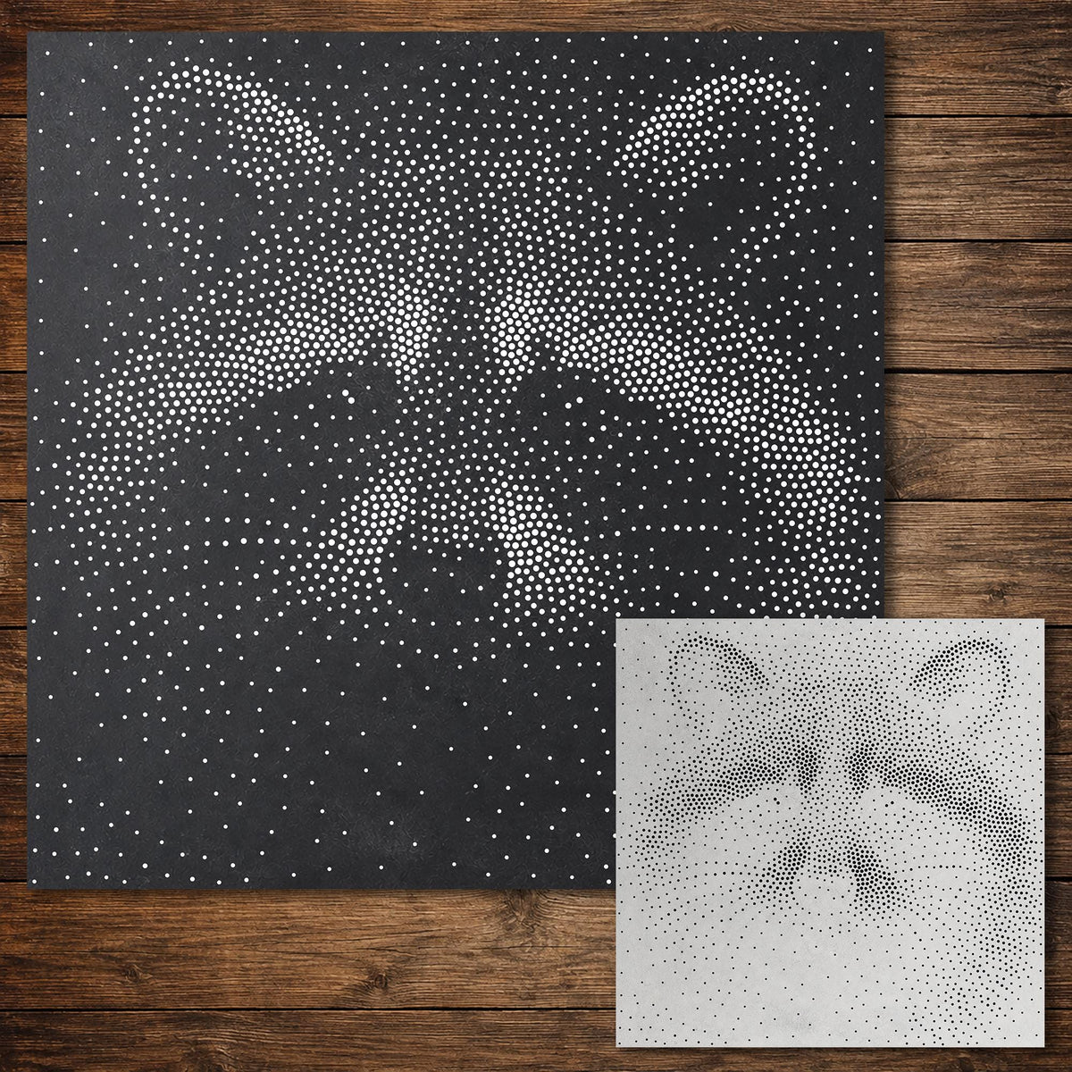 Raccoon reusable Mylar stencil