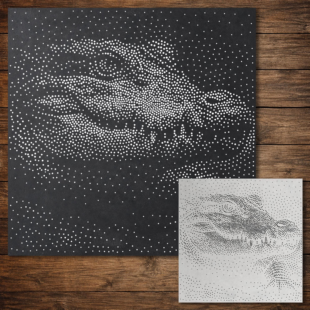 Crocodile reusable Mylar stencil