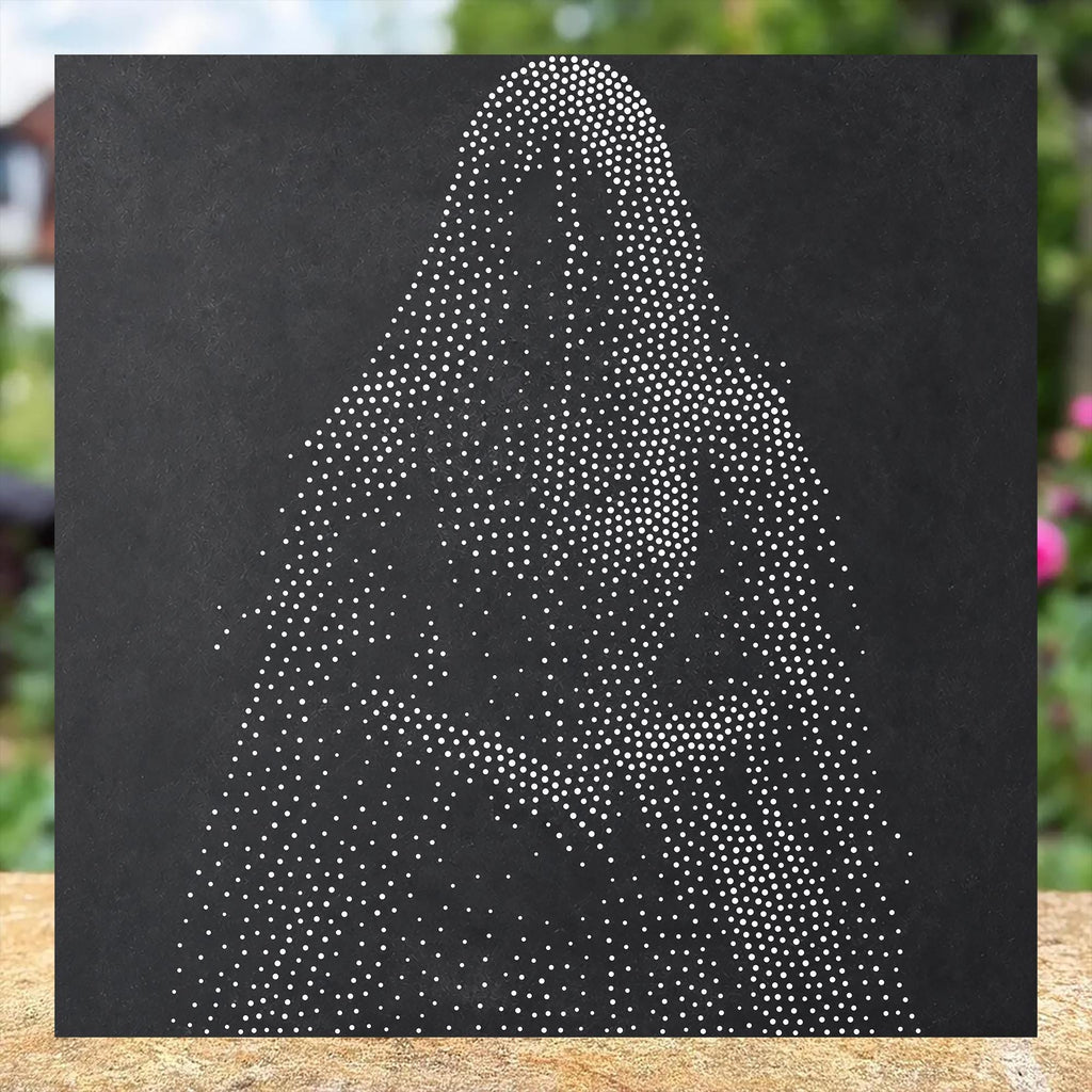 Victorian Ghost Stipple Art Halloween reusable Mylar stencil