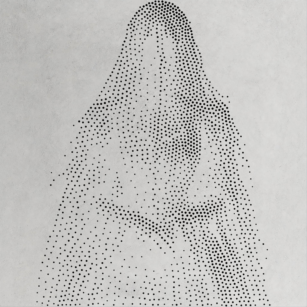 Victorian Ghost Stipple Art Halloween reusable Mylar stencil