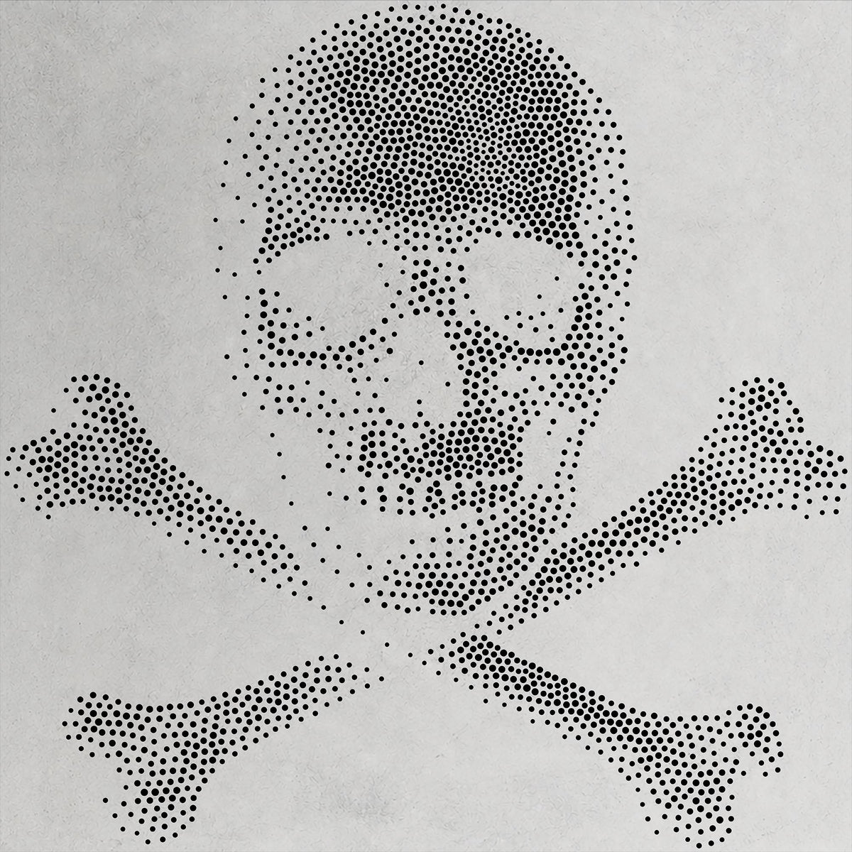Skull & Crossbones reusable Mylar stencil