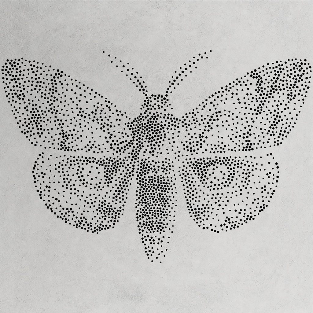Emperor Moth reusable Mylar stencil