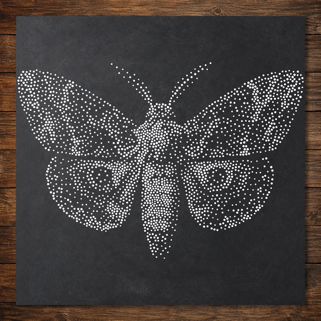 Emperor Moth reusable Mylar stencil