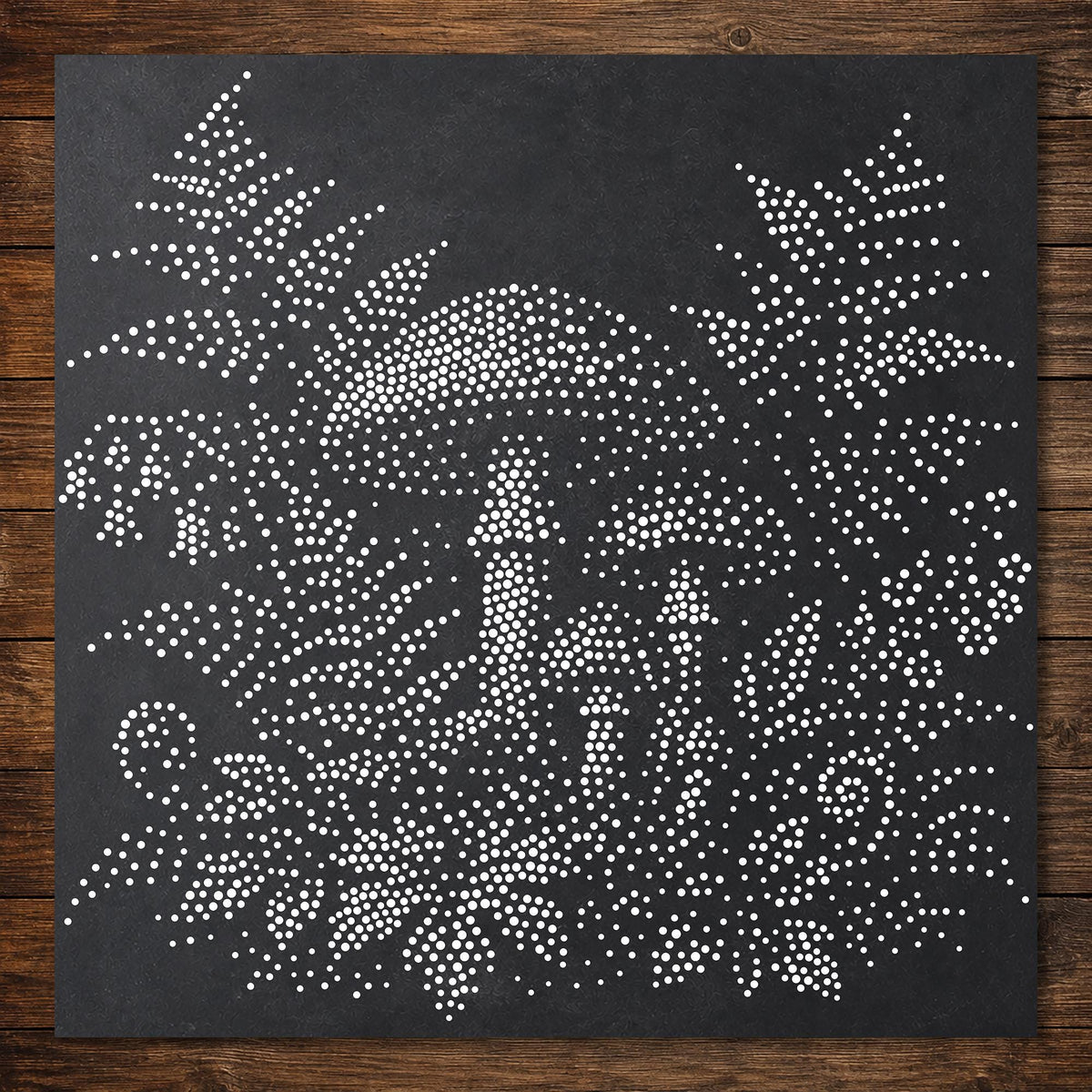 Fly Agaric Mushroom Forrest Floor reusable Mylar stencil