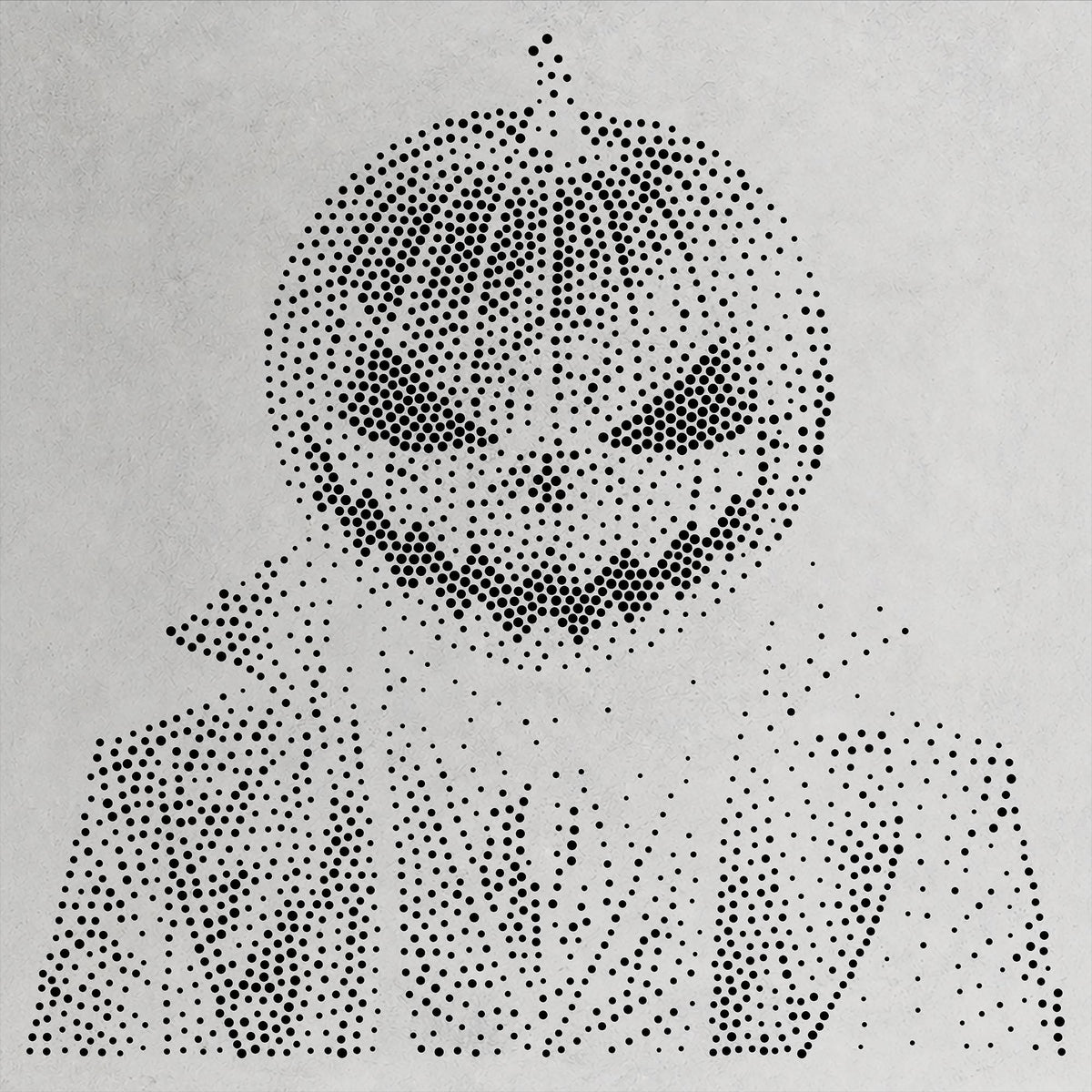 Pumpkin Head Man Halloween reusable Mylar stencil