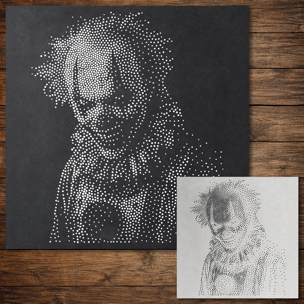 Carnival Clown Halloween reusable Mylar stencil