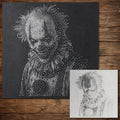 Carnival Clown Halloween reusable Mylar stencil