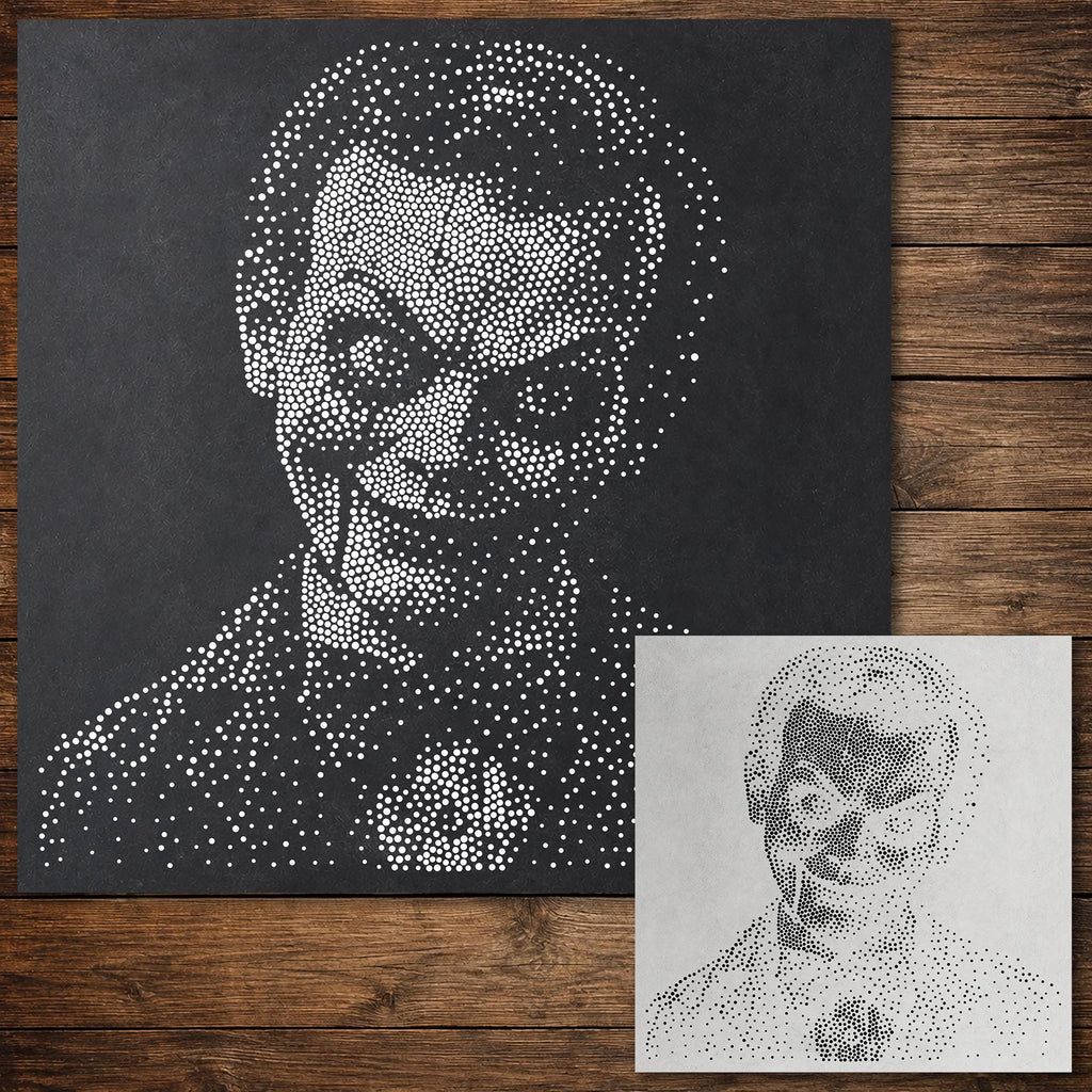 Ventriloquist Dummy Halloween reusable Mylar stencil