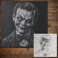 Ventriloquist Dummy Halloween reusable Mylar stencil