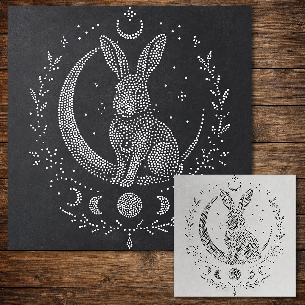 Mystical Hare reusable Mylar stencil