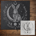 Mystical Hare reusable Mylar stencil