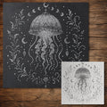 Cosmic Jellyfish reusable Mylar stencil