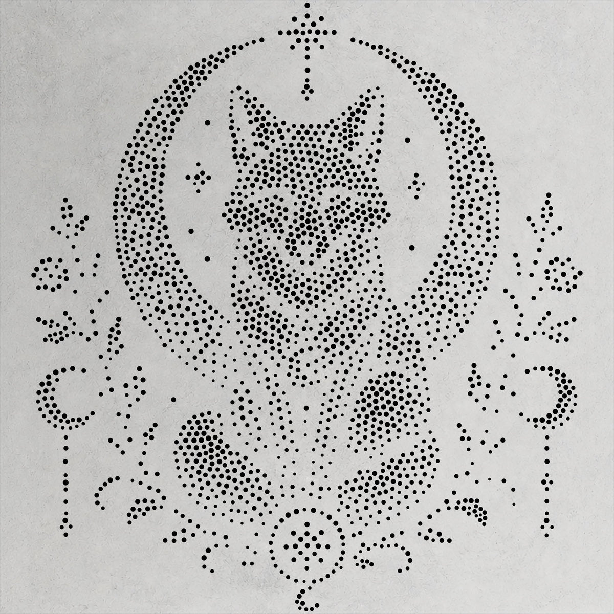 Celestial Fox reusable Mylar stencil