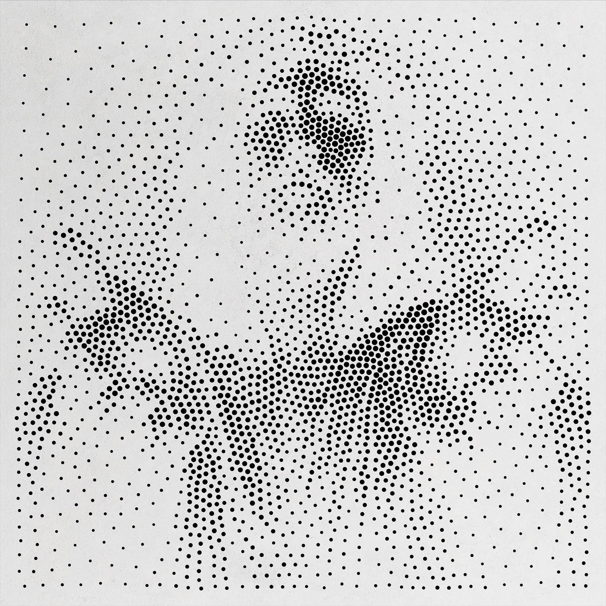 Jesus Christ with Hands in Sorrow reusable Mylar stencil