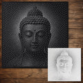 Buddha Face reusable Mylar stencil