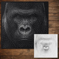 Gorilla Face reusable Mylar stencil