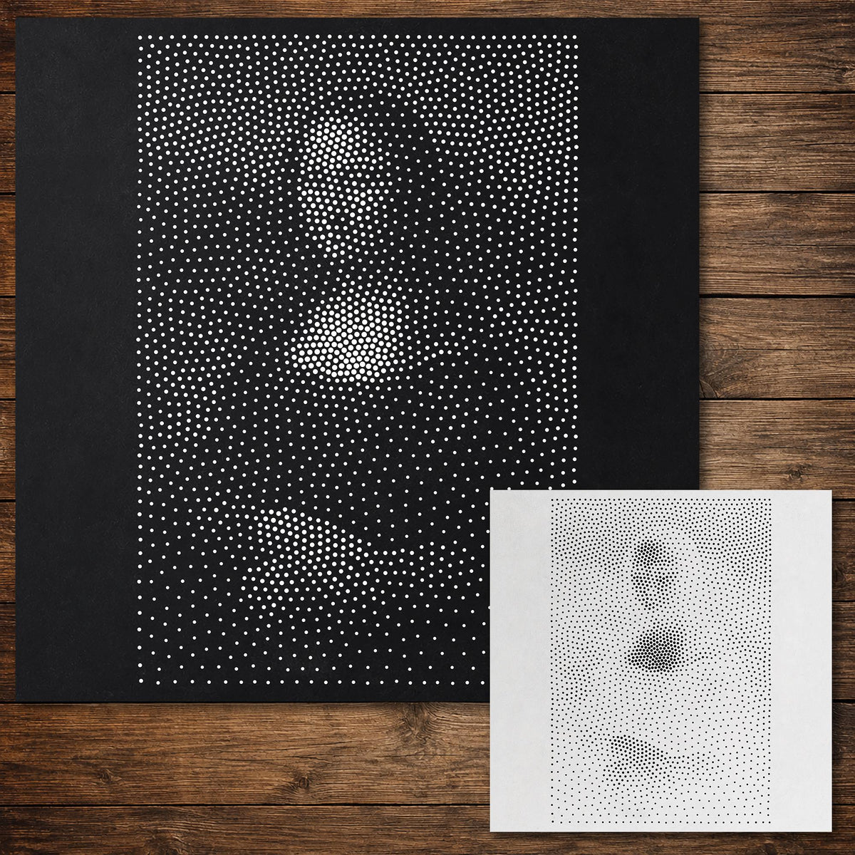 Mona Lisa reusable Mylar stencil