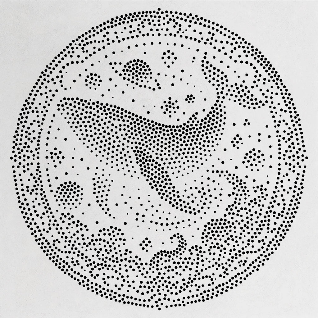 Cosmic Whale Medallion reusable Mylar stencil