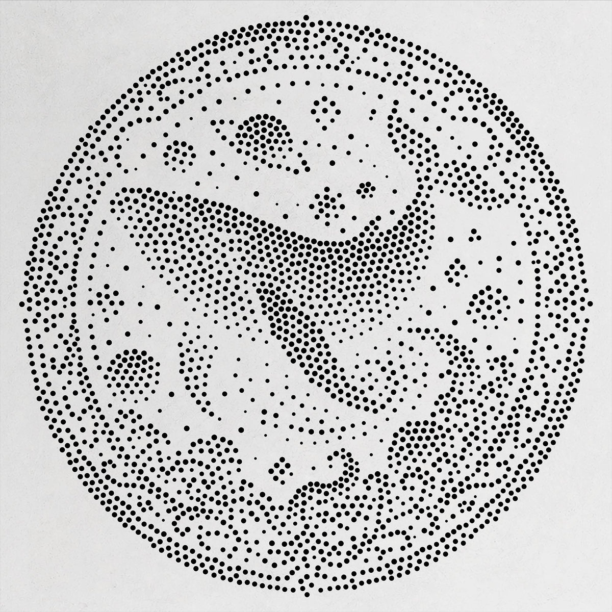 Cosmic Whale Medallion reusable Mylar stencil