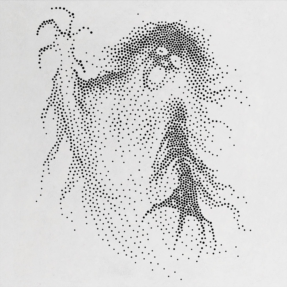 Screaming Banshee Ghost Stipple Art Halloween reusable Mylar stencil