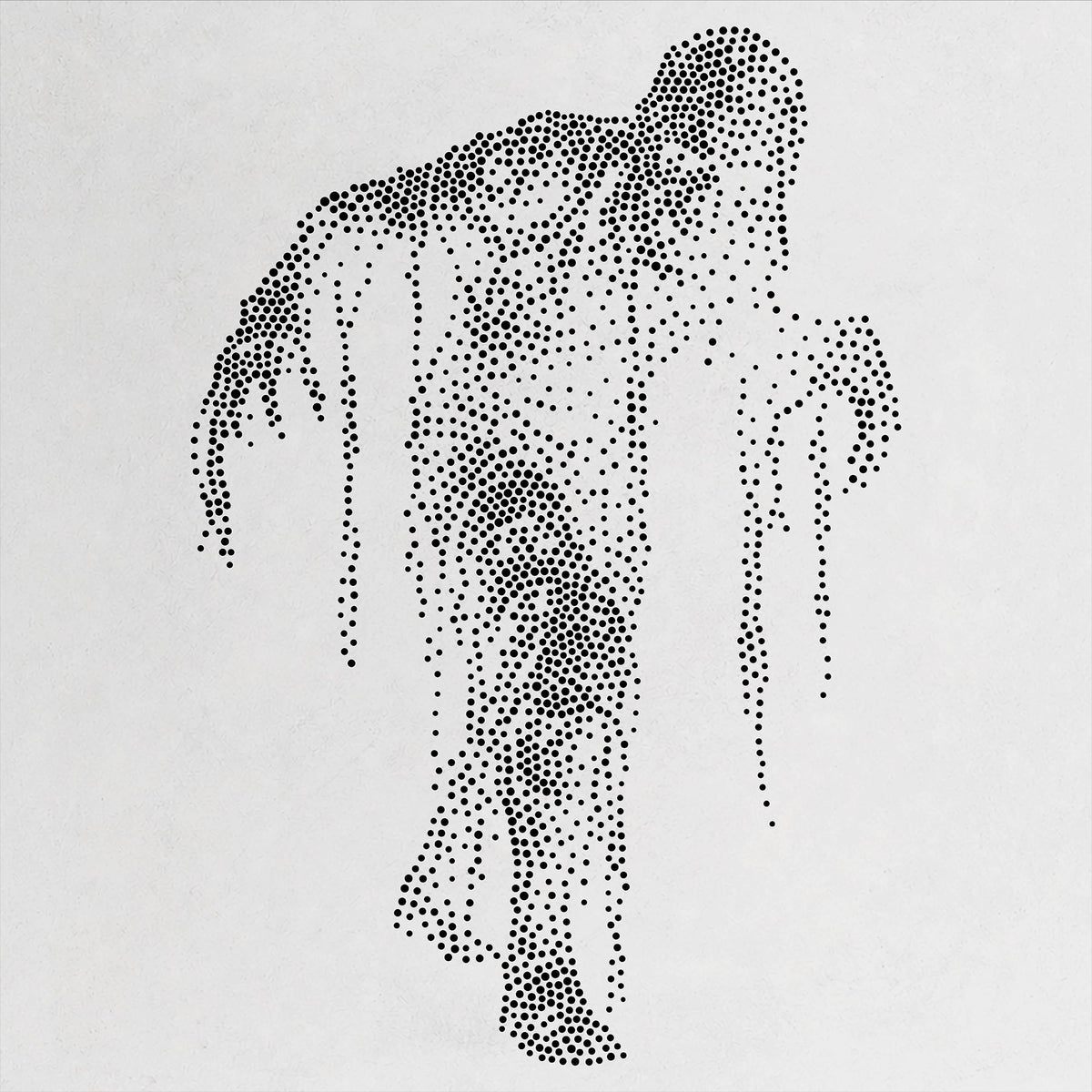 Ancient Mummy Stipple Art Halloween reusable Mylar stencil
