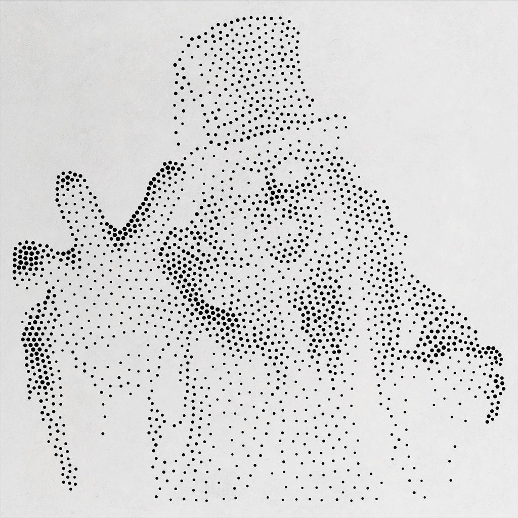 Victorian Ghoul Stipple Art Halloween reusable Mylar stencil