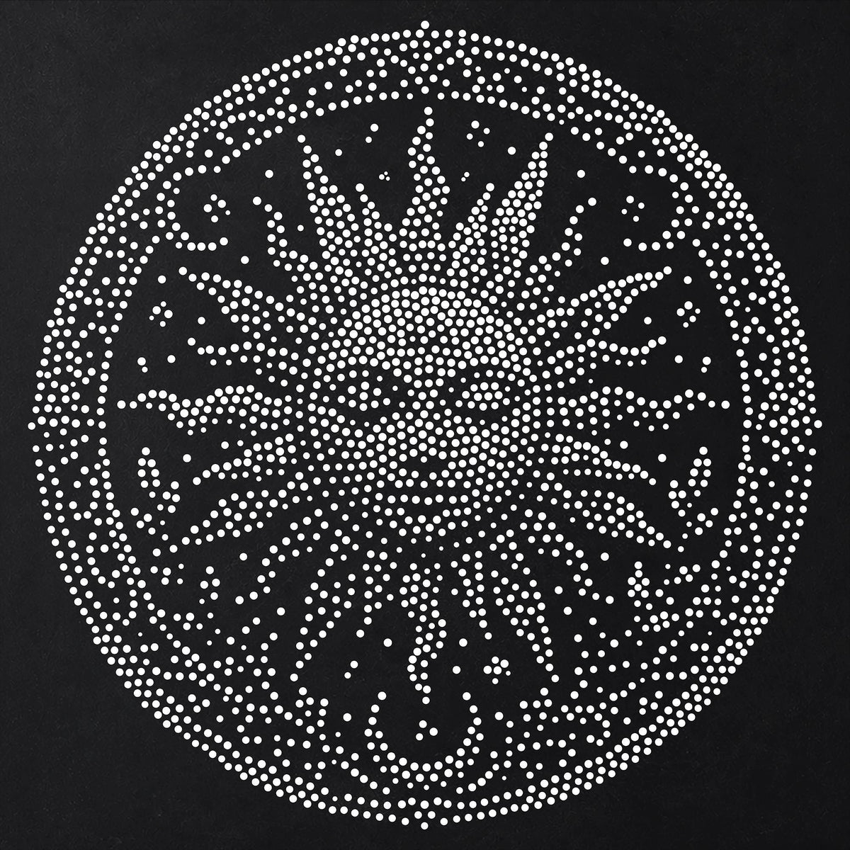 Celestial Sun and Moon Medallion reusable Mylar stencil