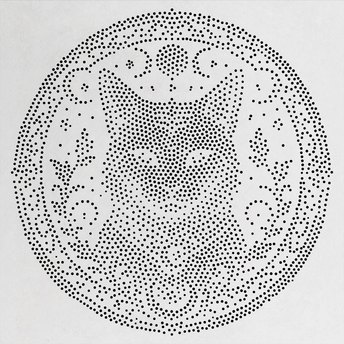 Celestial Cat Medallion reusable Mylar stencil