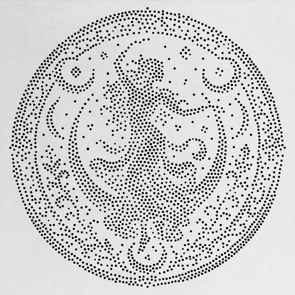 Dancing Woman Medallion reusable Mylar stencil