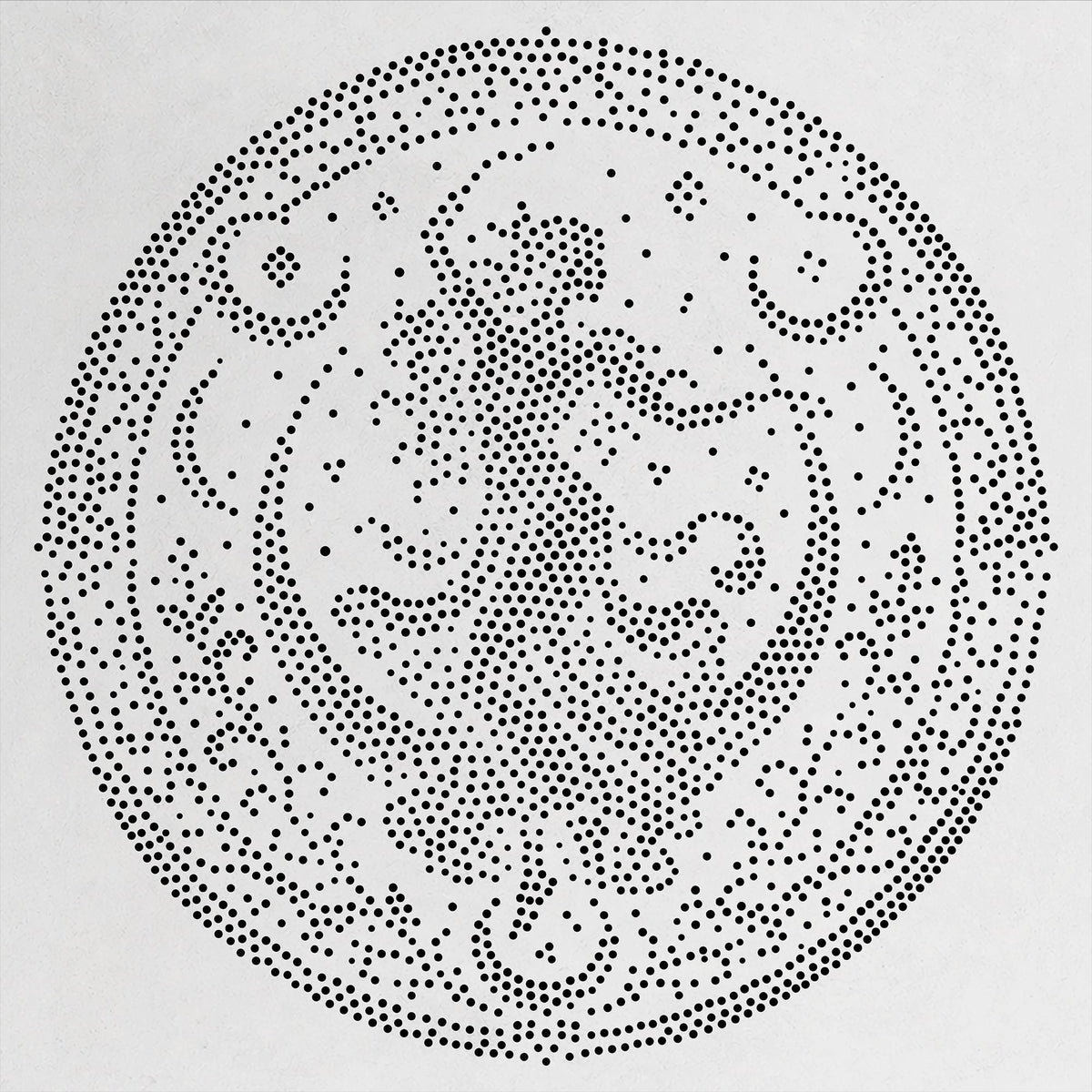 Dancing Woman Medallion reusable Mylar stencil